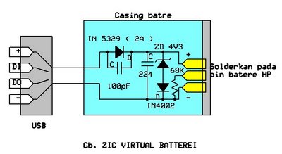 Make A Virtual Phone Battery - Electronic Circuit