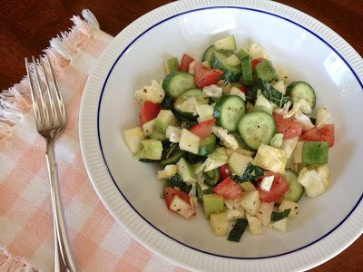 Persian Cucumber, Tomato and Green Apple Salad