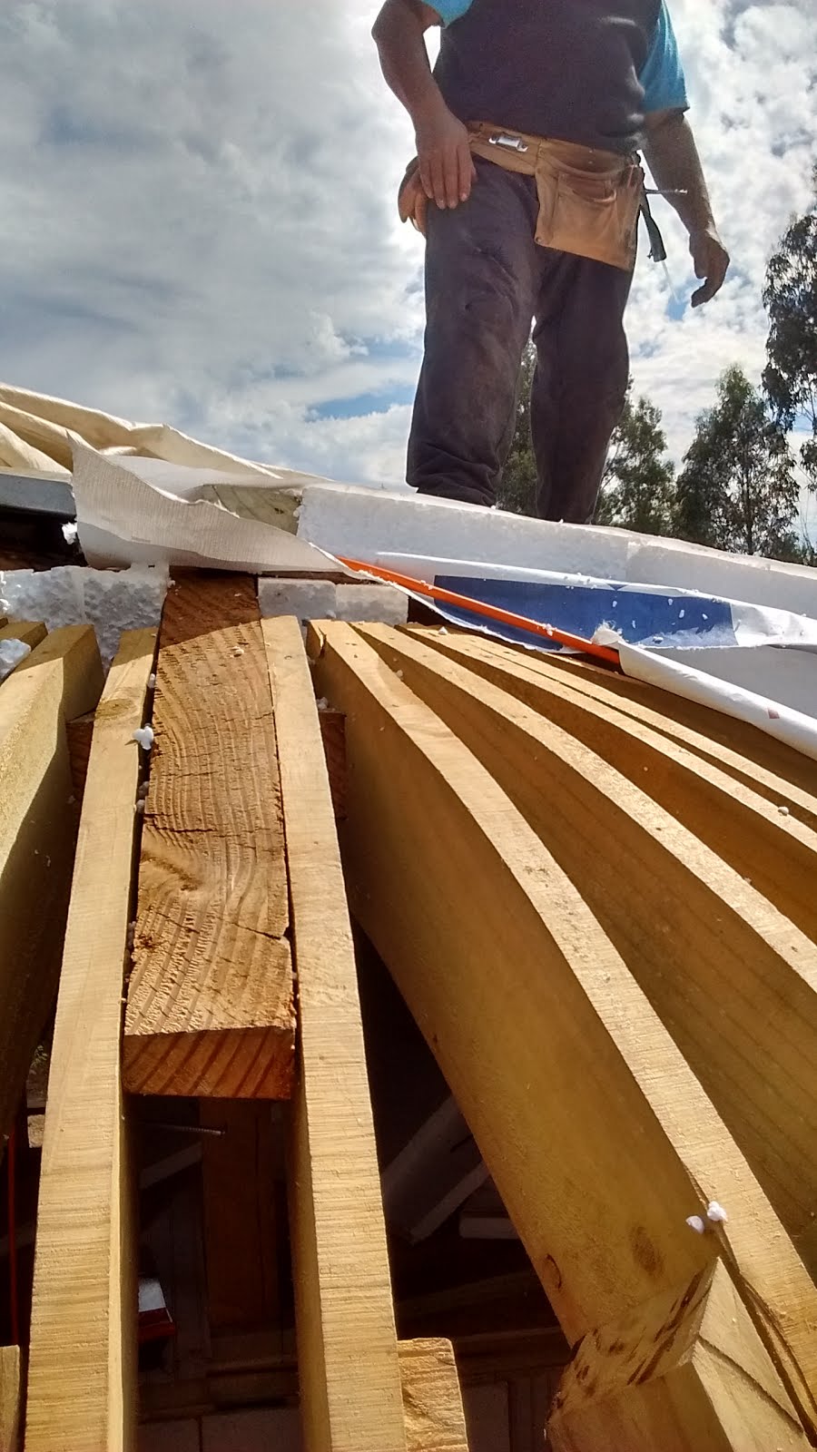 Domos Lisos: Cierre techo: el Nudo