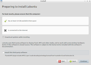 Preparing to install Lubuntu 12.04 screen Preparing to install Lubuntu 12.04 screen