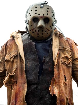 Jason Voorhees Foto de Jason Voorhees con su típica vestimenta