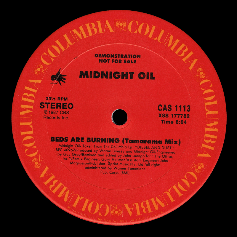 EL CLUB DE TOBI Beds Are Burning. Midnight Oil.