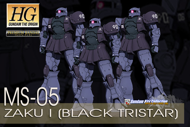 P-Bandai: HG 1/144 MS-05 Zaku I Black Tristar Colors