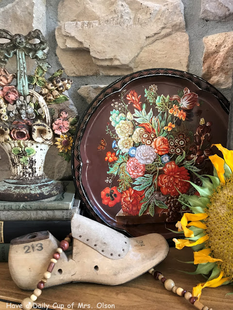 Have a Daily Cup of Mrs. Olson-fall mantle