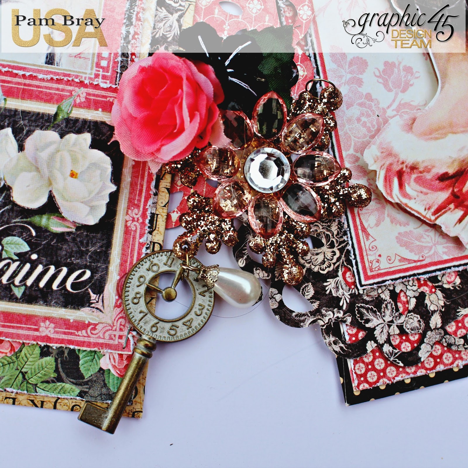 Pam Bray Designs A Girl With Flair Mon Amour Love Banner With