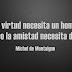 AMISTAD Y VIRTUD - DE MONTAIGNE
