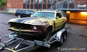 Sweden is home to many American muscle cars. This rare, Boss 302 Mustang has been in storage for 30 years.
