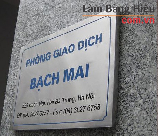 Bảng hiệu tên Inox Ăn mòn Bảng hiệu tên Inox Ăn mòn