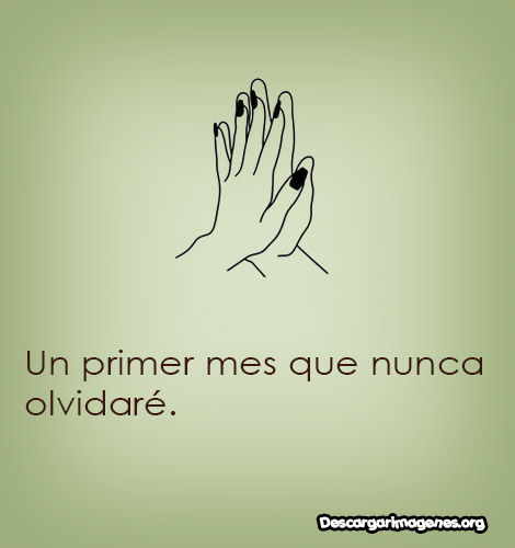 Frases novios juntos 1 mesecito.