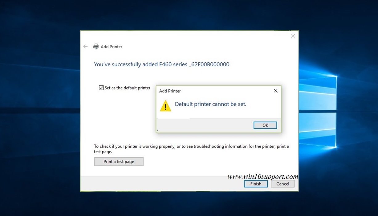 How to fix Default printer cannot be set error 0x00000709 how to get