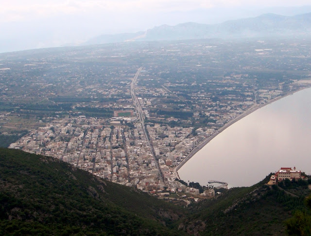 Looking down onto Loutraki from Osios Patapios, Loutraki, Greece. Photo by Greeker than the Greeks Looking down onto Loutraki from Osios Patapios, Loutraki, Greece. Photo by Greeker than the Greeks