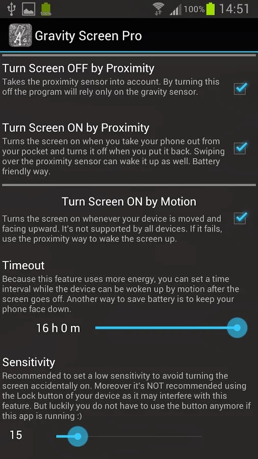 Menghidupmatikan Layar Android Secara Otomatis dengan Gravity Screen
