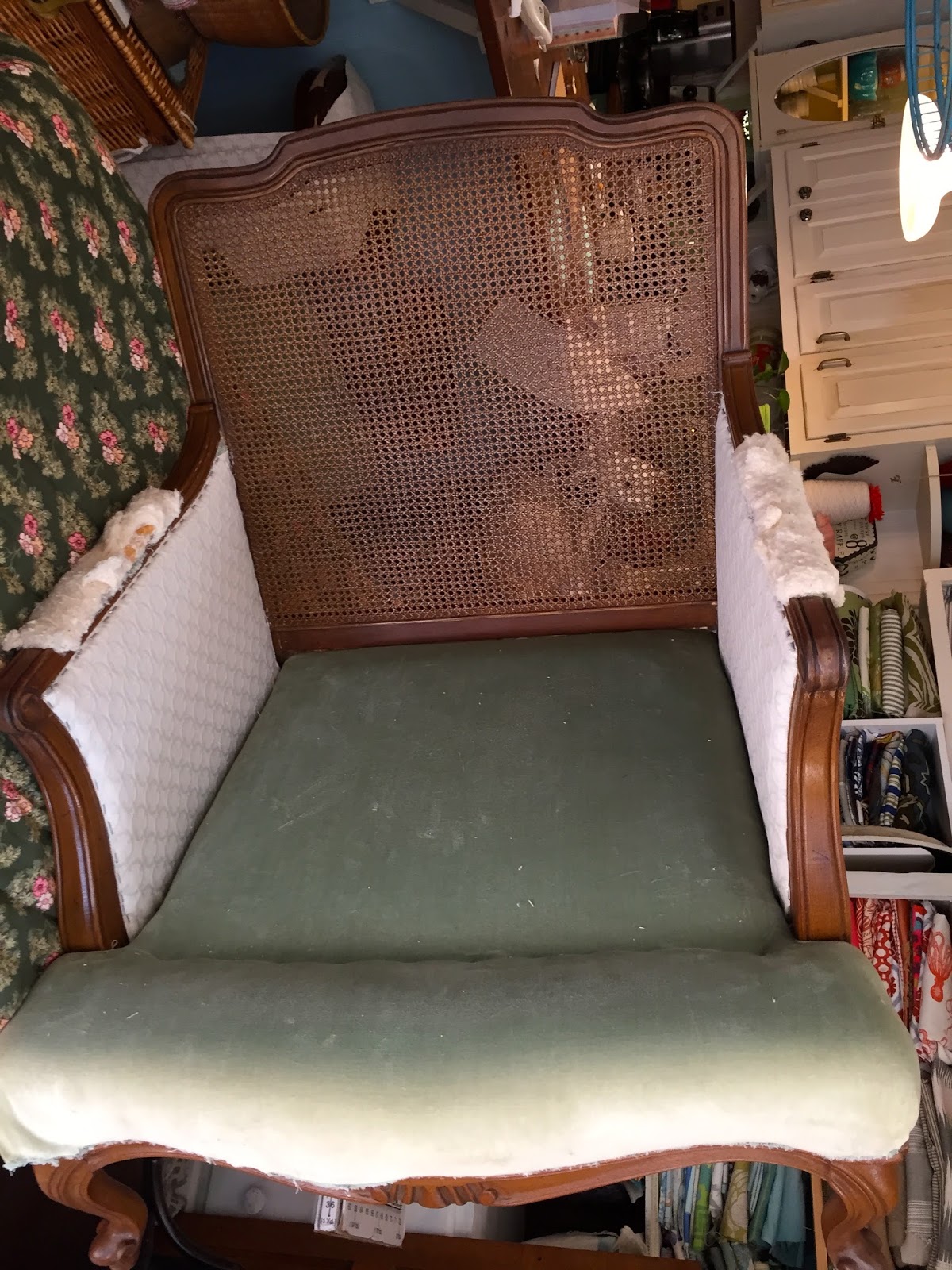SheShe, The Home Magician A Canebacked Bergere Chair Makeover