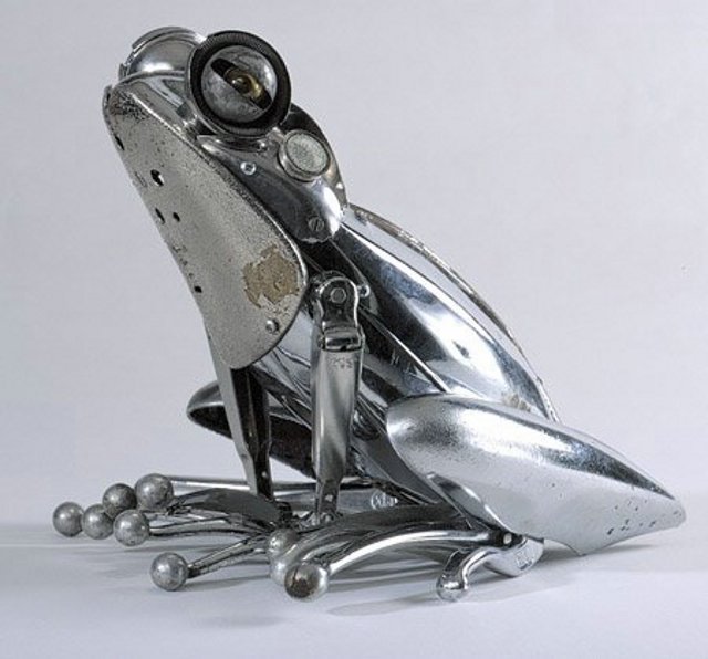 how to recycle recycled scrap metal sculptures tin christmas tree ornaments