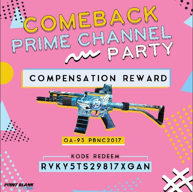Redeem Code PB Evolution Event Comeback Prime Channel Party Tips PB