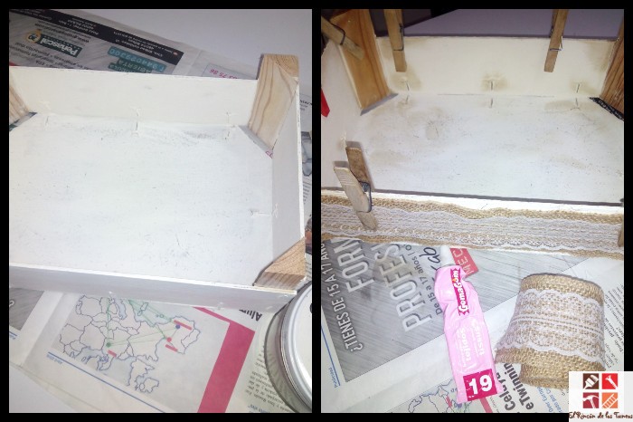 caja de fruta reciclada