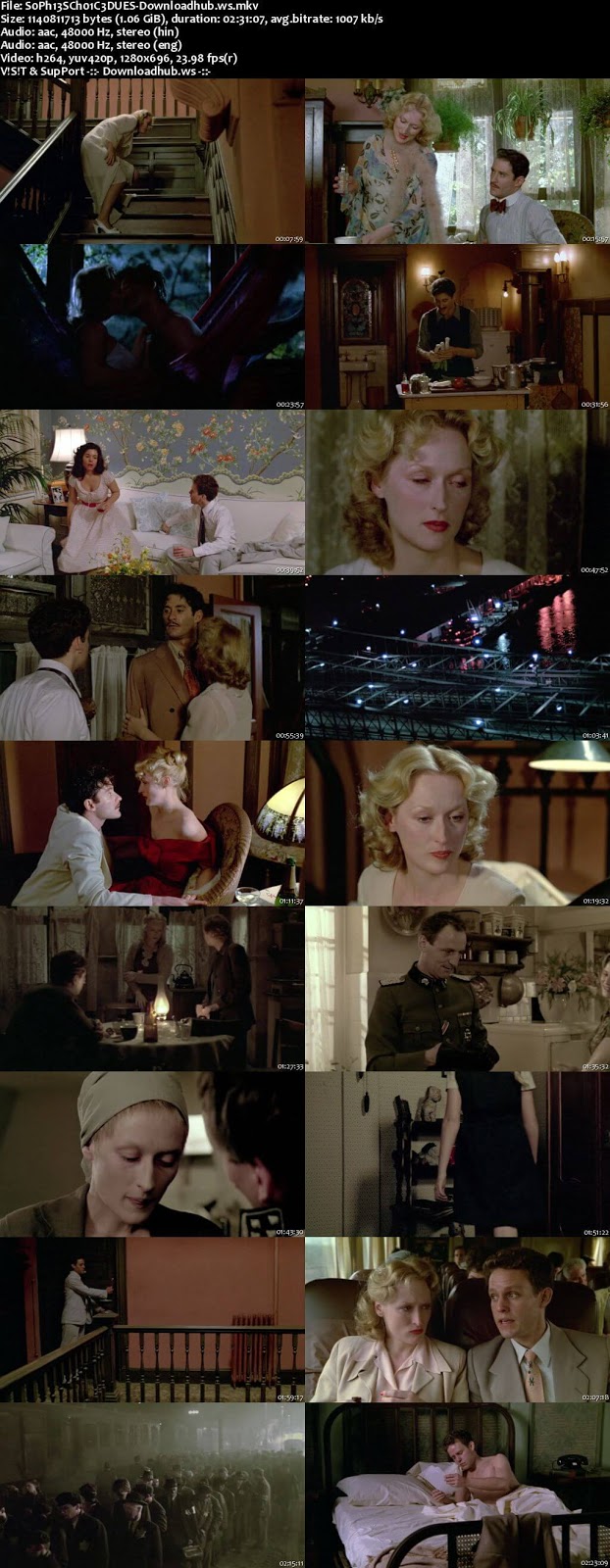 Sophie's Choice 1982 Hindi Dual Audio 720p BluRay Free Download Sophie's Choice 1982 Hindi Dual Audio 720p BluRay Free Download