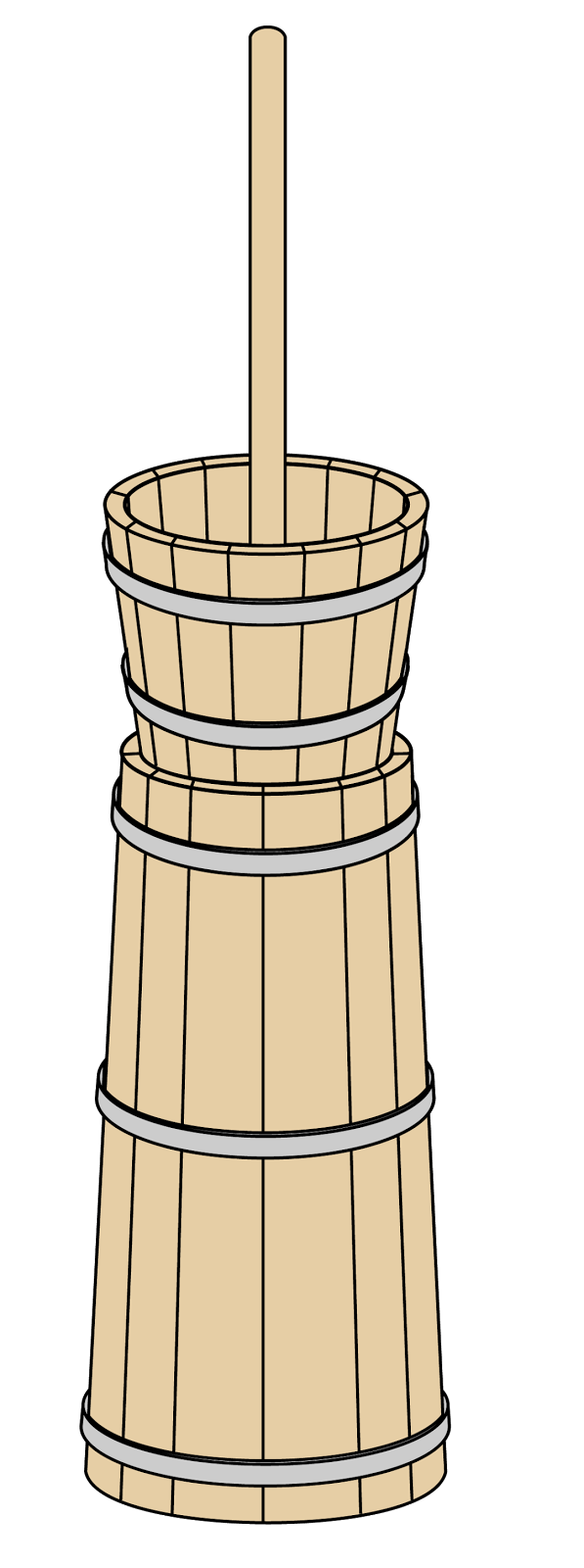 Coconut & Butter Churn Production of Butter CHURN