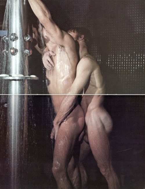 Holding gay in showertures skin girl athletic