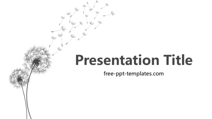 dandelion powerpoint template
