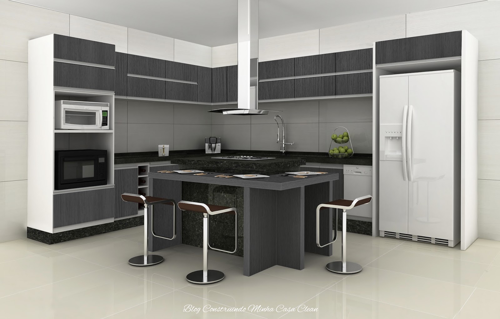 Construindo Minha Casa Clean Cozinhas Modernas Com Cinza Construindo Minha Casa Clean Cozinhas Modernas Com Cinza