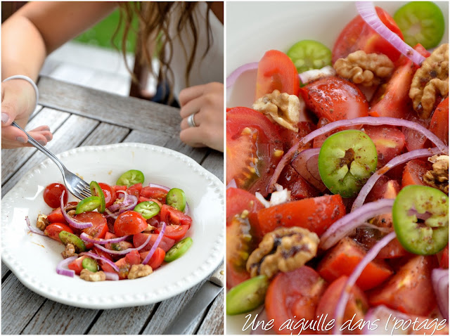 Salade de tomates  au sumac et à la mélasse de grenade