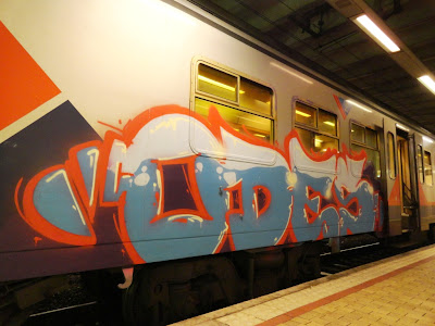 graffiti on trains