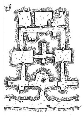 Map of Garrik's Landing (Level 1)
