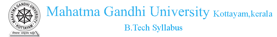 MG University B.Tech Syllabus
