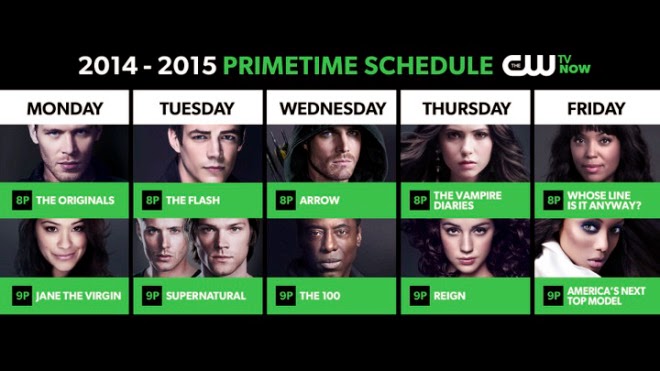 Genre Heavy Programming at the CW, 2014-2015 CW Schedule