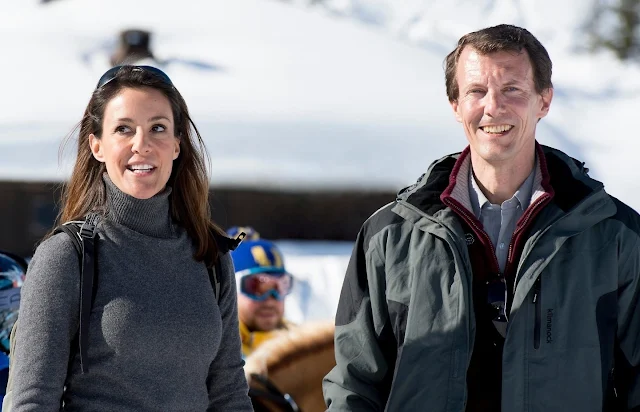 Prince Joachim and Princess Marie on holiday in Villars