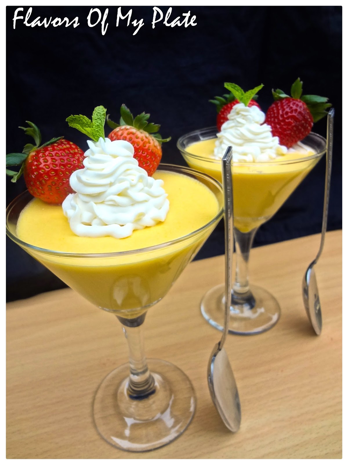 Flavors Of My Plate: Eggless Mango Mousse....No Cook No Bake Mango Mousse