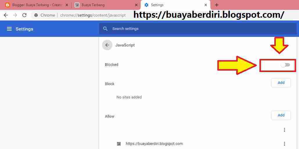Cara Mengaktifkan Javascript di Browser Google Chrome