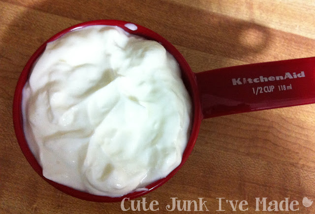 Homemade Crockpot Greek Yogurt - 1/2c of plain yogurt