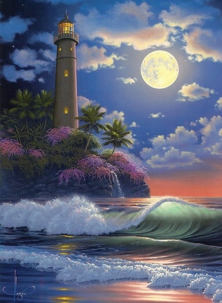 Pintura Moderna y Fotografía Artística : Cuadros de Paisajes Románticos