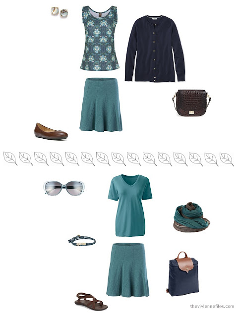 2 ways to style a teal skirt for a summer vacation 2 ways to style a teal skirt for a summer vacation