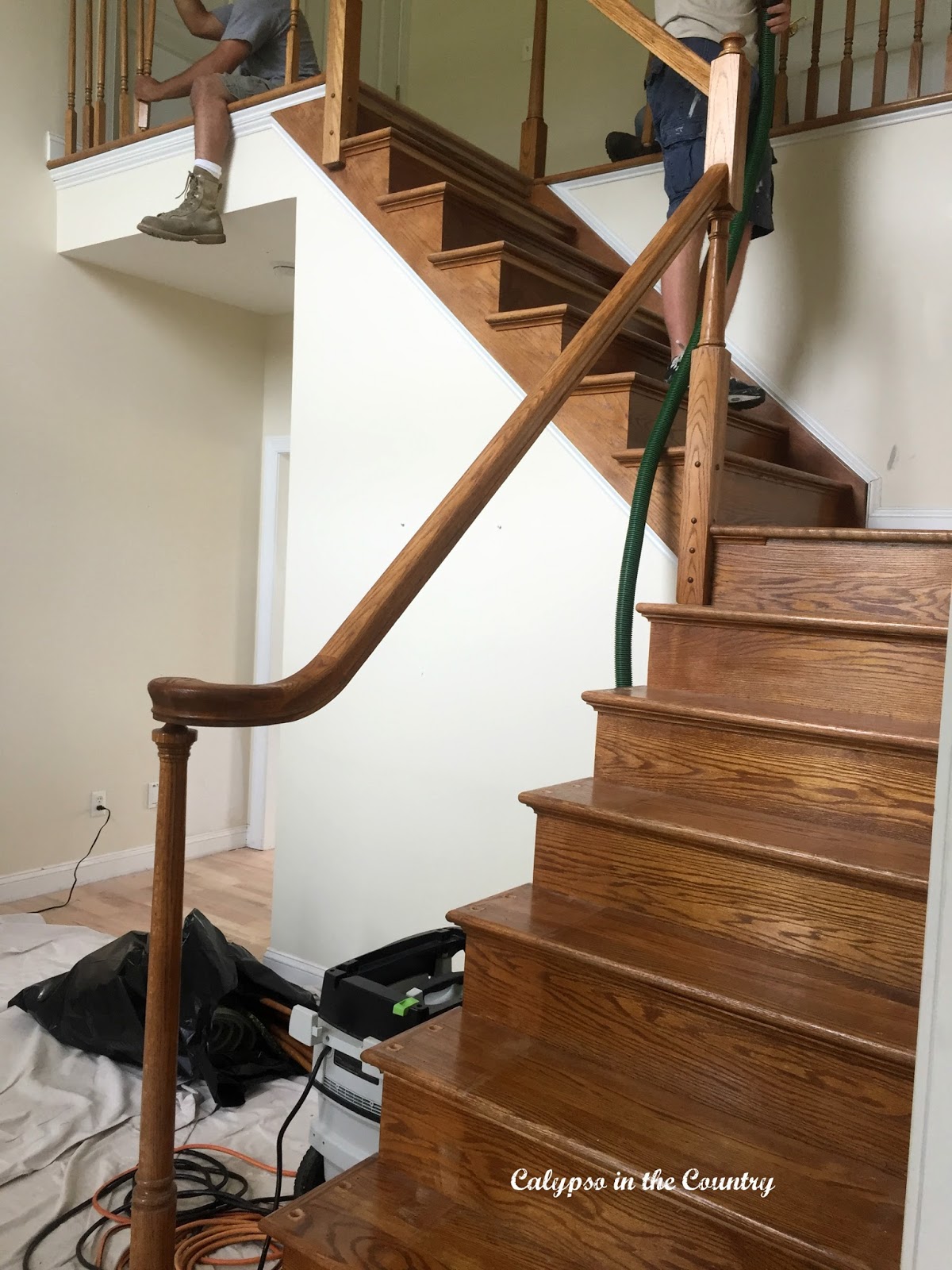 Renovation Progress - Sanding Staircase