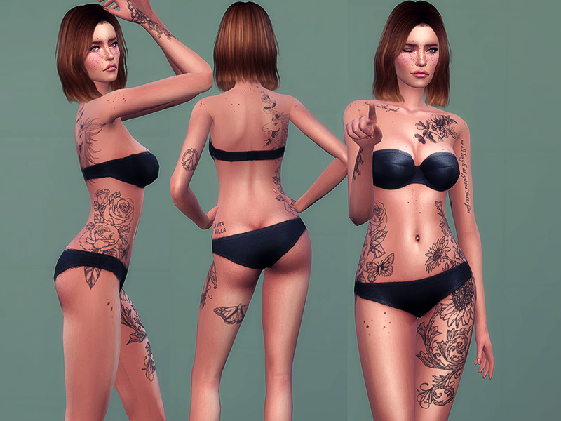 Sims 4 CC's The Best Tattoos by savagesimbaby