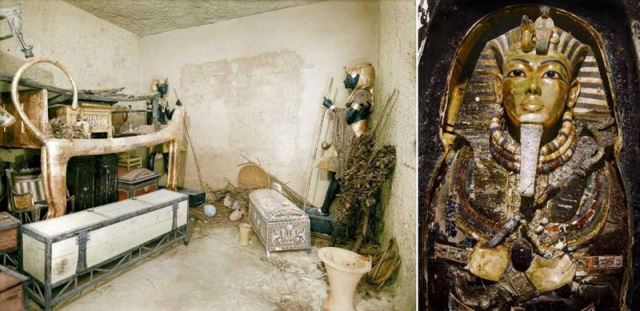 fotos tumba de Tutankamon a color