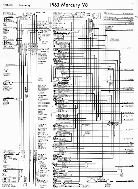 Proa: Mercury V8 Monterey 1963 Wiring Diagram Left Side Part