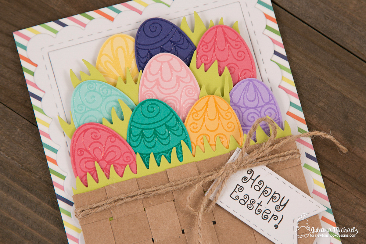 Happy Easter Basket Card Newton's Nook Designs 17turtles Juliana