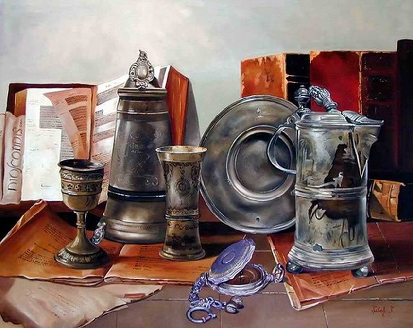 Historia y evolución de la pintura artística Bodegones pintados sobre