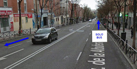 La avenida de la Albufera con carril bus hace más difícil el tránsito de bicis La avenida de la Albufera con carril bus hace más difícil el tránsito de bicis