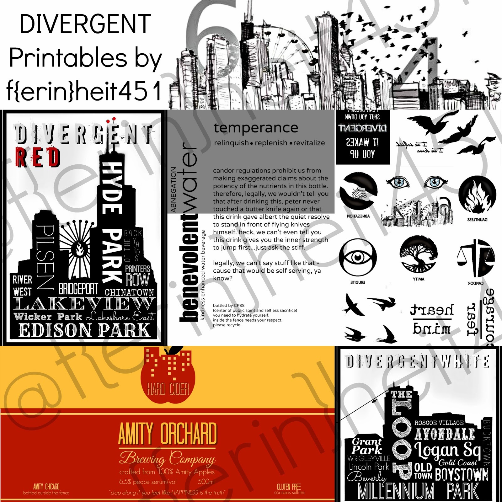 Bringing Up Burns: Divergent Premiere Party Ideas - DAUNTLESS