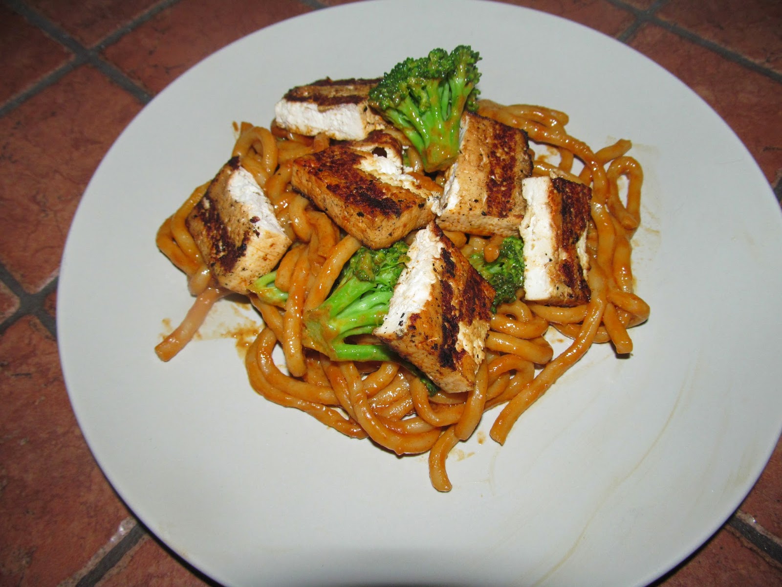 Aimee's Vegetarian Recipes SrirachaSeared Tofu & Spicy Udon Noodles