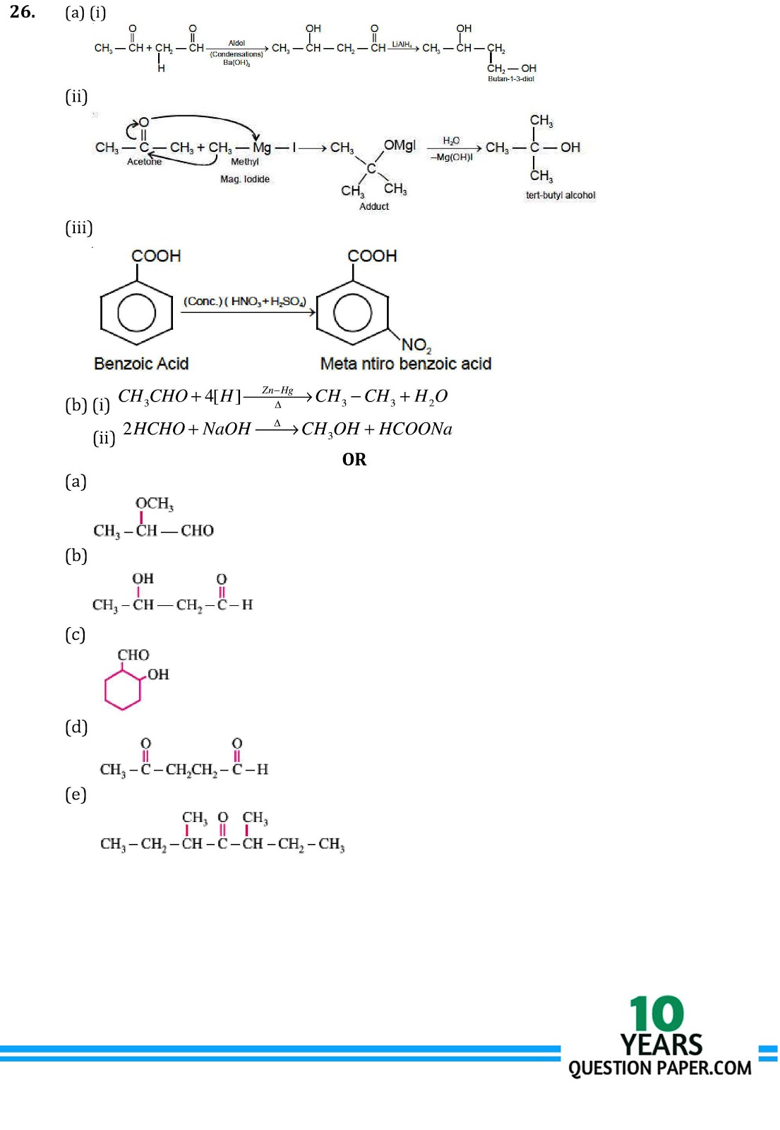 cbse Chemistry class XII solved sample paper CBSE class 12th Chemistry solved sample paper