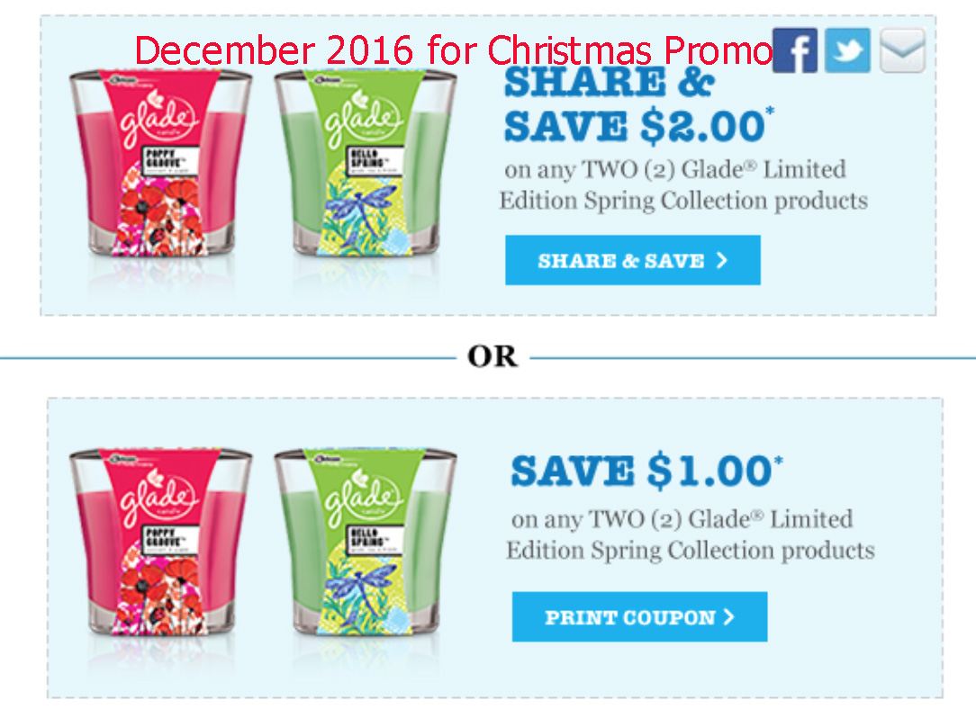 Printable Coupons 2018: Glade Coupons