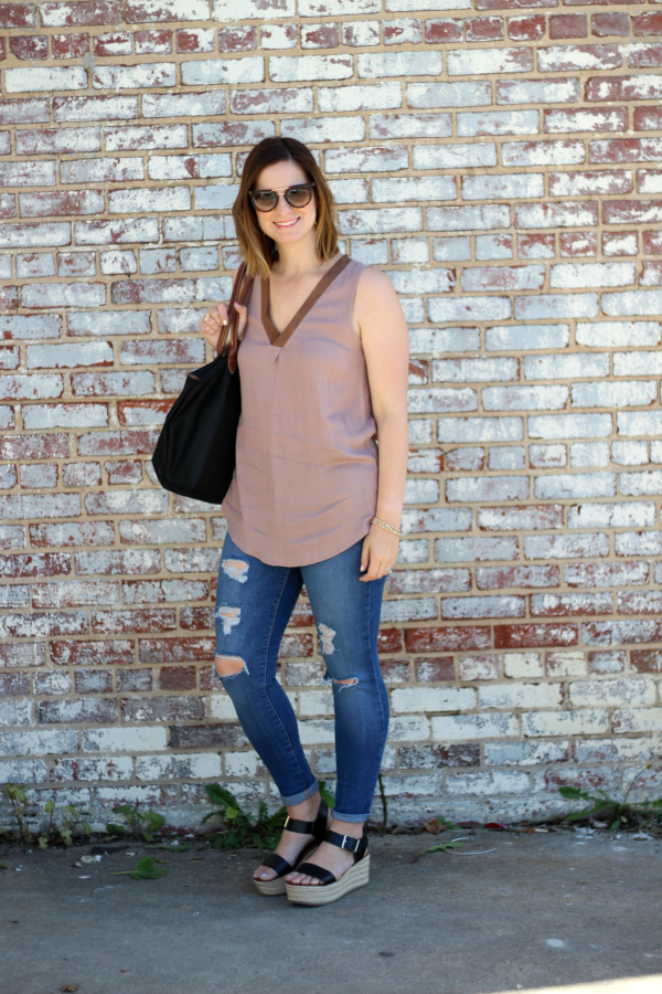 bohoblu, how to wear brown and black together, spring style, style on a budget, mom style