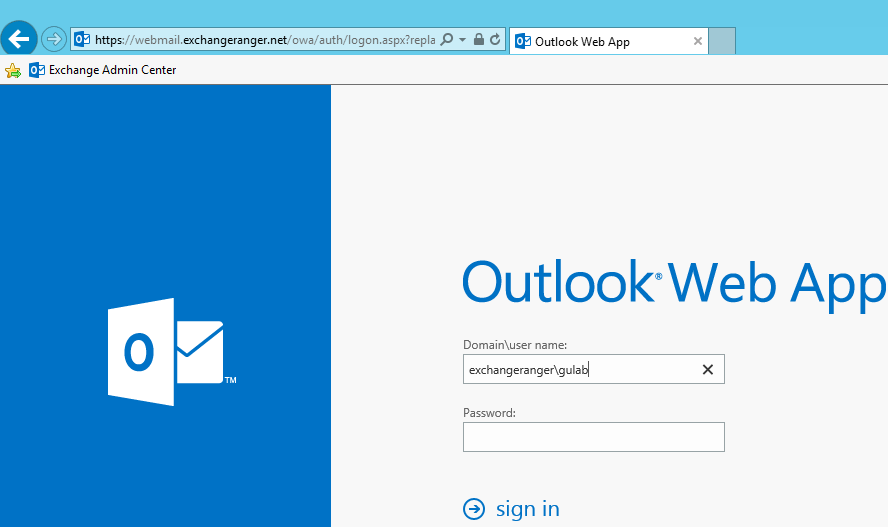 How to customize Exchange Server 2013 OWA Log In Page