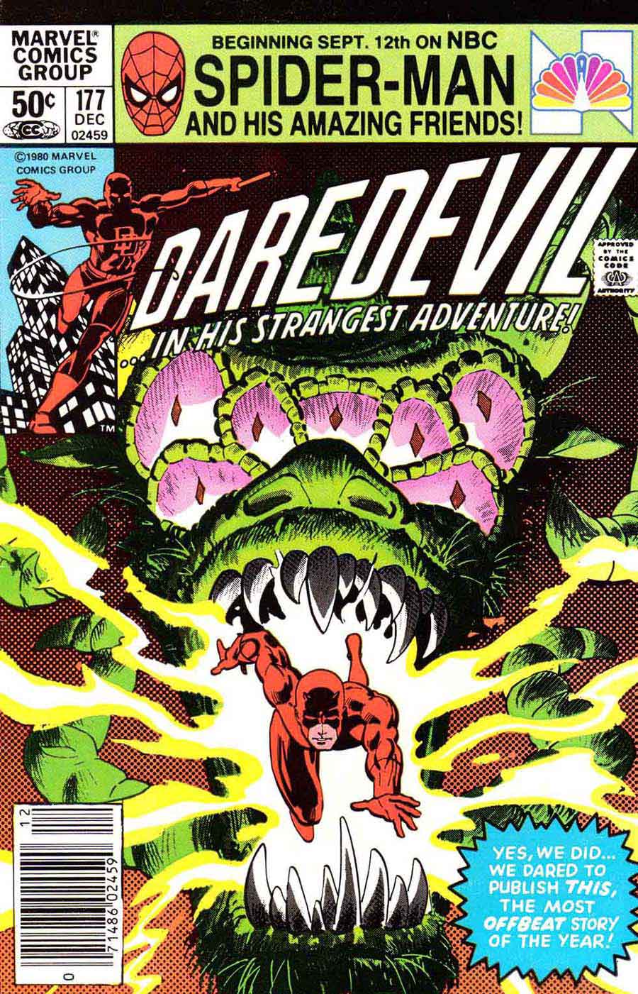 Daredevil v1 #177 marvel comic book cover art by Frank Miller